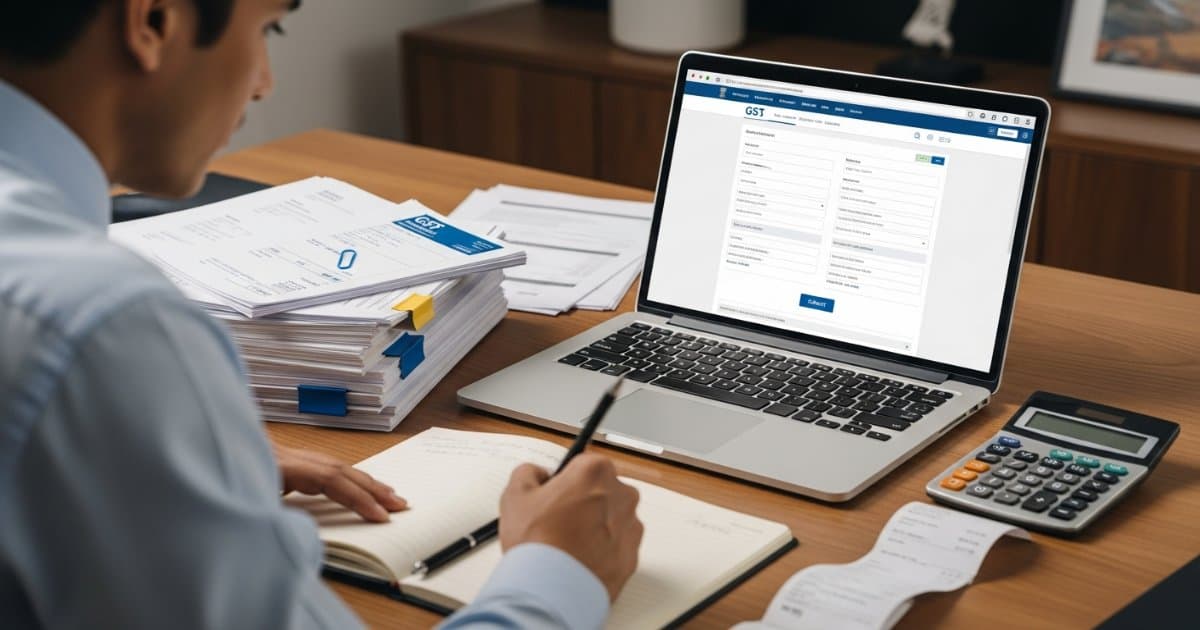 GST portal screen showing the Furnish Letter of Undertaking page with RFD-11 form fields for an Indian exporter